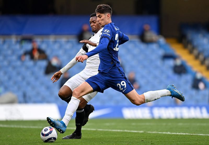 Chelsea's Kai Havertz in Premier League action